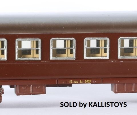 Elettren train 0 gauge passenger coach 2nd Class FS Italy #