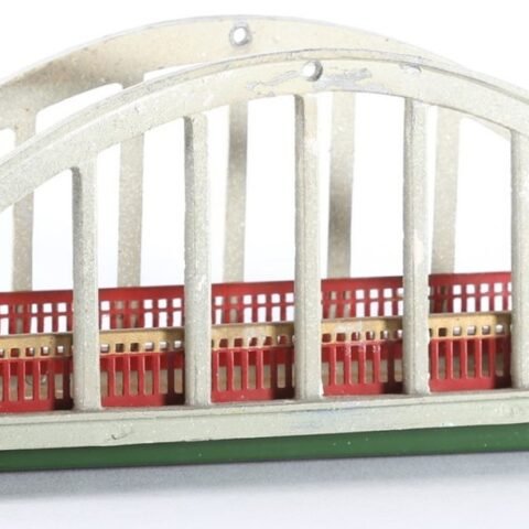 Ferrovie Elettriche in Miniatura (F.E.M.) tinplate H0 gauge arch bridge #40