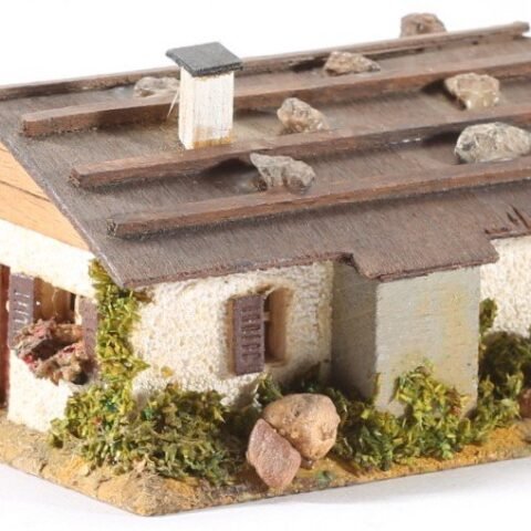 Building Faller H0 scale wood house mountain hut #296 - Holzhaus Berghaus